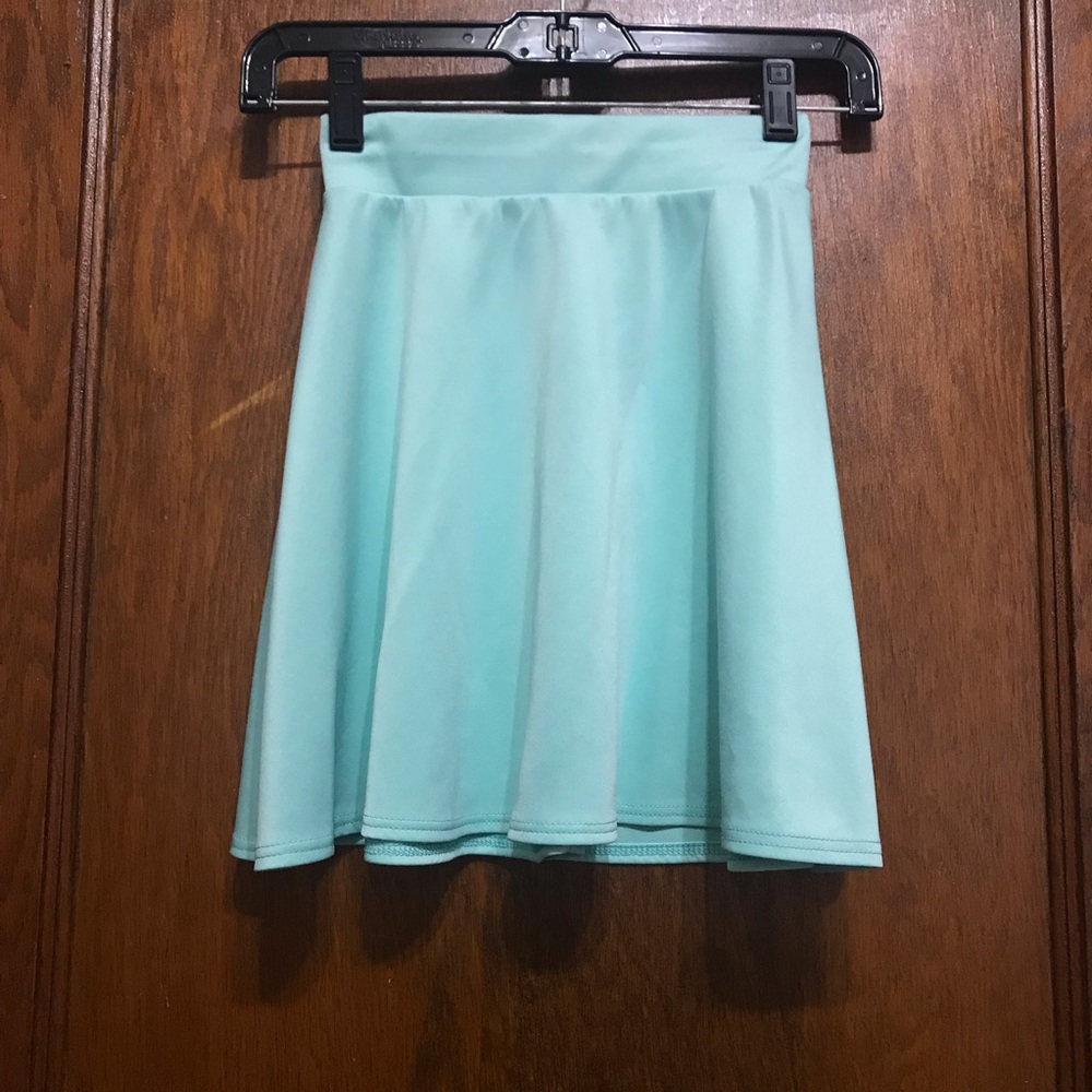 Aqua skater skirt